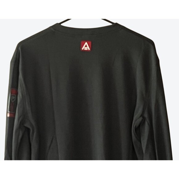 Strata Men's Large Arc Long Sleeve Crew Neck SFX101 Protection Shirt Charcoal Gr - Picture 6 of 12